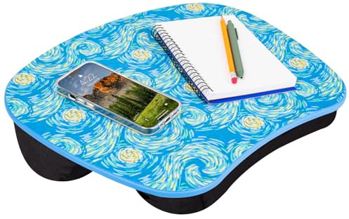 LAPGEAR MyStyle Portable Lap Desk with Cushion - Starry Blue - Fits up to 15.6 Inch Laptops - Style No. 45339