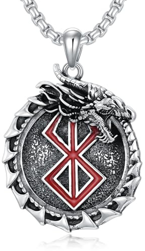 PROESS Saint Michael/onda öga/memento Mori/livets träd/brandman/treuds/Crucifix halsband 925 sterlingsilver viking hänge kedja smycken religiösa presenter för kvinnor män, Geeignet, Sterlingsilver