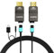 RUIPRO 8K Abnehmbares Gepanzertes HDMI 2.1 Kabel aus reiner Glasfaser 12M, Ultra High Speed ​​48 Gbit/s, unterstützt 8K@60Hz 4K@120Hz,dynamisches HDR, eARC, kompatibel mit PS5, Xbox, TV, Beamer, AVR