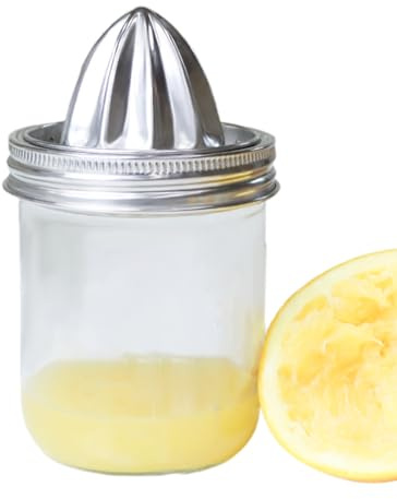 Citruspress i rostfritt stål – bärbar kökspress | juicemaskinlock med glasburk, för hem kök orange lime utomhus picknick