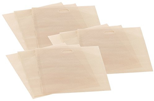 Rosenstein & Söhne Toastbeutel: 9x Dauer-Antihaft-XL-Toastbags für Toaster, Mikrowelle & Backofen (Toaster Bags, Tüten, Mikrowellen Sandwichmaker)