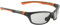 SWISSEYE Drift Sportbrille (100% UVA-, UVB- und UVC-Schutz, verstellbarer Nasenbereich & gummierte Bügelenden, splitterfreies Material TR90, inkl. Etui & Wechselscheibe), black matt/orange