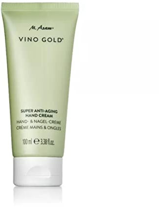 M Asam VINO GOLD Anti-Aging Nagel- & Handcreme (100 ml) – für seidig-zarte Hände, Cupuaçubutter & Traubenkernöl spenden intensive Feuchtigkeit, mit Biotin, Calcium & Panthenol, vegane Maniküre