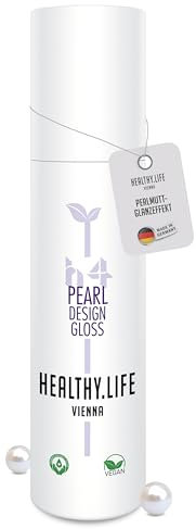 HLV - Styling Haargel Vegan - Stark festigendes Gel ohne Verkleben - Haltegrad 4 - für strähnigen Wet Look, Glanzeffekt & feuchtes, trockenes Haar - Haarstyling & Haarpflege (Pearl Design Gloss 100ml)