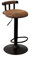 Stühle Barhocker, Vintage, rund, Leder, verstellbare Höhe, Drehstuhl, amerikanischer Vintage-Stil, Landhausstuhl, Kücheninsel, Café, Bistro, Frühstück, Restaurant Stuhl
