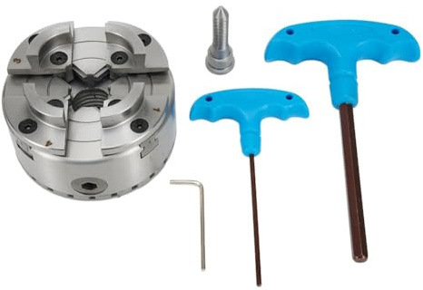 MonoSora Portabrocas de torno autocentrante de 4 pulgadas con rosca M33, llave de 2,5 mm, portabrocas de 96 mm OD
