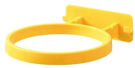 Tomedny Porta palloni, Supporto da Parete per Pallacanestro per Calcio, pallavolo, Porta palloni Sportivi, Porta palloni da Basket, Supporto da Parete per Calcio, per Esposizione, Camera (Yellow)
