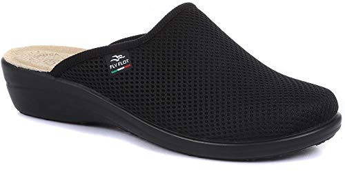 Fly Flot Wide-Fit Anatomic Clogs - Black Size 7