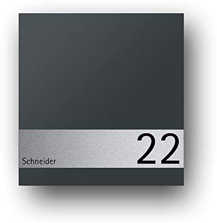 Briefkasten Edelstahl B1 Light Shield ohne Zeitungsfach (Anschlag rechts)