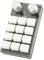 SUCIE Clavier Macro Programmable à Une Main, Mini Clavier de Jeu 12 Touches avec 2 Boutons, Clavier de Raccourci Multifonction Bricolage Touches Macro Touches PBT pour Ordinateur de Bureau(Blanc)