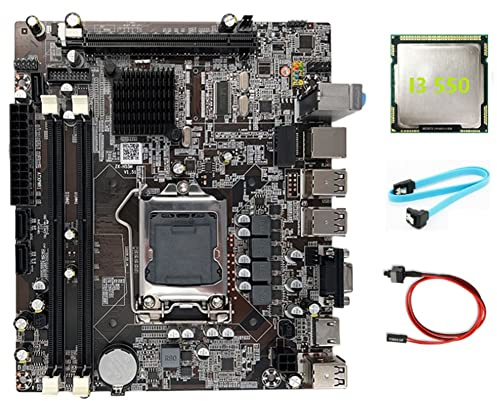 Deger moderkort H55 LGA1156 stöder I3 530 I5 760-serien CPU DDR3 moderkortstillbehör I3 550 CPU kabel växelkabel