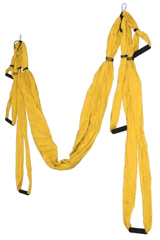 Topiky Juego de Columpio Aéreo para Yoga, Hamaca para Yoga, Columpio Colgante, Poliéster y Algodón, Ajustable, Mejora la Flexibilidad, Hamaca para Yoga, Herramienta de Inversión para