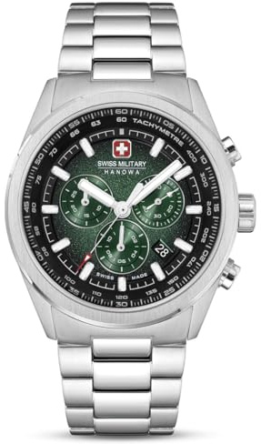 Swiss Military Hanowa SMWGI0004206 Herrenuhr Navalus Pro Chrono Edelstahlband Saphirglas