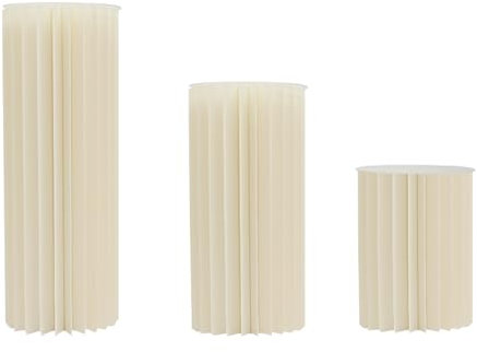 Supporto per fiori in cartone, 3 pezzi, per matrimonio, colonna di fiori, pieghevole, portata 30 kg, colonna decorativa, per feste di compleanno, matrimoni, banchetti e attività commerciali, 40 cm, 60