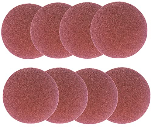FEIHU 30 Stück Selbstklebende Scheiben red Ø 150 mm Körnung je 5 x P60, P80,P120, P180, P240, P320 für Bandschleifer| tellerschleifer|Band-Tellerschleifer|Tellerschleifpapier（PSA-Schleifpapier）