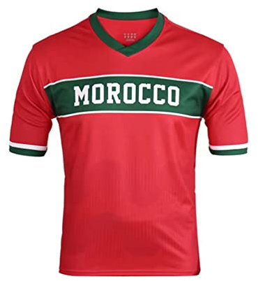 YuanDiann Qatar Football World Cup T Shirt I fan tifano per l'allenamento sportivo Uomo Donna Stampa manica corta Girocollo Stretch Casual Traspirante T-shirt ad asciugatura rapida
