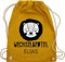 Turnbeutel Rucksack - Kita Beutel Wechselsachen Mädchen - Wechselbeutel Löwe - Unisize - Senfgelb - wäschebeutel für kindergarten kindergartenbeutel personalisierte name stoffrucksack