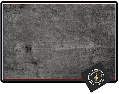 CDVR Hochwertiger Schlagzeugteppich, Schallschutz- und Rutschfester Teppich Mit Spezialtasche - Drum Matte 120CM x 80CM