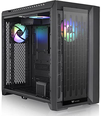 Thermaltake CTE C750 TG ARGB E-ATX Full Tower with Centralized Thermal Efficiency Design; 3x140mm CT140 ARGB Fans Pre-Installed; Tempered Glass Front & Side Panel; CA-1X6-00F1WN-01; Black