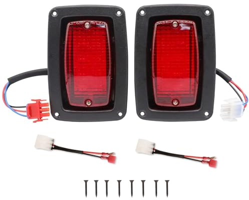 CartClan Club Car DS LED Rear Taillights, Golf Cart LED Tail Light Kit Suitable for Club Car DS 1982-Up, Replacement Part OEM#: 1017035, Set of 2