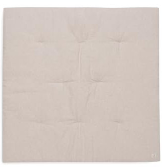Jollein Krabbeldecke für Baby - Harvest Natural - 70% Baumwolle, 30% Leinen - Laufgittereinlage - 100x100 cm - Spieldecke Baby