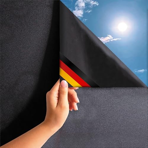 MARAPON® Fensterfolie Blickdicht von außen [0.90x2 m] inkl. eBook und Videoanleitung - Klebefolie Sichtschutzfolie für Fenster - Milchglas Blackout - Folie für Fenster Sichtschutz Küche Bad Büro