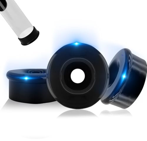 Pompes à Pénis Pompe à Pénis Manchette Noire en Silicone Pompe à Pénis Embout 3 Pièces pour l'Agrandissement de la Pension Extension du Pénis Super Seal Manchettes Pompe à Vide pour l'Homme