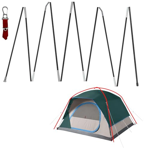 Tent Poles Replacement for Coleman Skydome 4 Person Camping Tent, Camping Tent Accessories for Coleman Camping Tent, Pre-Assembled Replacement Poles