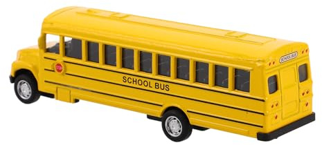 Abaodam Autobús de Juguete con Mecanismo de Retroceso para Niños, Material de Aleación y Abs, Diseño Realista y Propósito Educativo, Adecuado para Entretenimiento Infantil