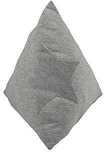 LOTTAS LABLE 18300-24 Jersey Dreieck-Kissen Stern grau