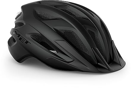 MET - Crossover In Black Size Medium (52-59 cm)