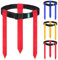 CHCAES Flag Football GüRtel mit Verschiebbaren Flaggen Flag Football Belt Trainingsausrüstung für Kinder oder Erwachsene Rot