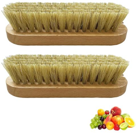 2 spazzole per verdure, spazzola per verdure, scrubber per alimenti, spazzola per patate, spazzola per verdure e patate, per pulire funghi, patate, ravanelli, cetrioli, zucca