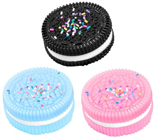 AWAVM 3 Stück Anti-Stress-Spielzeug, 2 Kawaii-Kekse, 1 Katzenpfotenspielzeug, Yoyo Mochi Squishy, niedliches Geschenk, Geburtstag, Party, Weihnachten, sensorisches Spielzeug, Dekompression, Kinder und