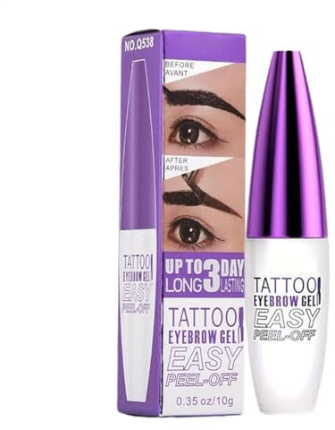 Yhsioaklo | Tinte de cejas | Peel Off Brow Tint | Anti-transferta y anti-inundaciones | Duración de hasta 3 días | Resistente al agua y fácil de aplicar