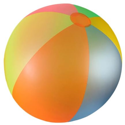 TTETTZ Blasbarer Beach Ball in Regenbogenfarben für Kinder Im Freien, 80cm
