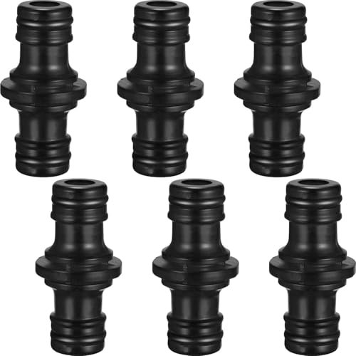 6 raccord tuyau d'arrosage 1/2 pouce, raccord male male tuyau arrosage pour prolongation, connecteurs en plastique robuste pour systèmes d'irrigation, raccords tuyaux arrosage