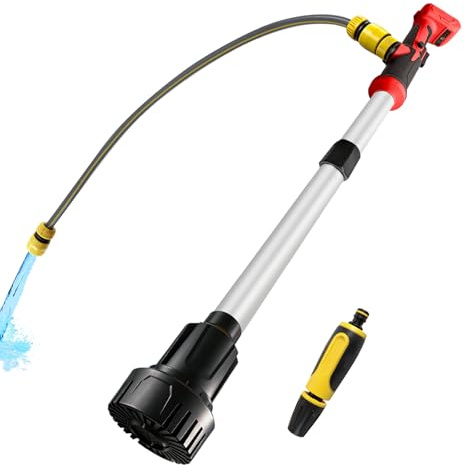 Bomba de transferencia de agua inalámbrica compatible con Mil-Waukee 18 V, bomba de transferencia portátil, altura de cabeza de 3 m, flujo alto de 3600 l/h para sótano, piscina, estanque, barriles de