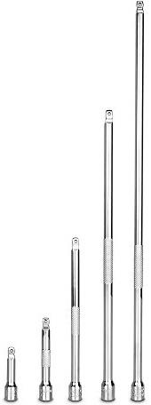 Capri Tools Lot de 5 barres d'extension oscillantes 6,35 mm