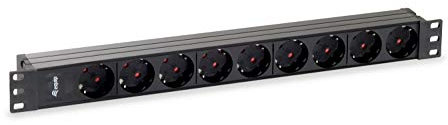 REGLETA ALIMENTACION RACK 19- 1U 9 TOMAS