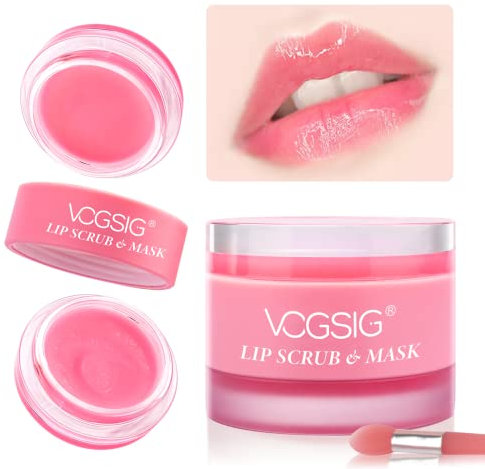 2 in 1 Scrub per le labbra e maschera per dormire, trattamento per le labbra, prodotto idratante per la cura della notte alla pesca riparatrice per riparare le labbra secche e screpolate