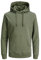 JACK & JONES Herren JJEBASIC Sweat Hood NOOS 12182537, Dusty Olive/REG, XL