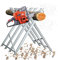 Chevalet de Sciage avec 4 Supports de Bois Dentelés PliableChevalet de sciage, Pliable, Charge maximale 150 kg, Acier, pour Couper Le Bois, argenté(84 * 80 * 80cm (quatre colonnes))