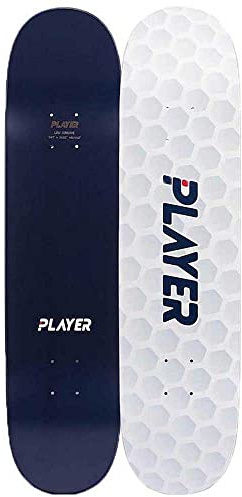 Player Augusta 7.87x31.81 Deck Longboard, Adulti Unisex, Bianco (Bianco), Taglia Unica