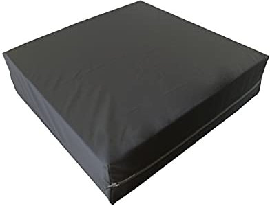 Supply24 since 2004 Orthopädisches Anti Dekubitus Gelschaum Sitzkissen 40x40x10 cm – Made in Germany | Ergonomisch & druckentlastend | RG85 (mittel) | Waschbarer Outdoor-Bezug (90°C) in Schwarz