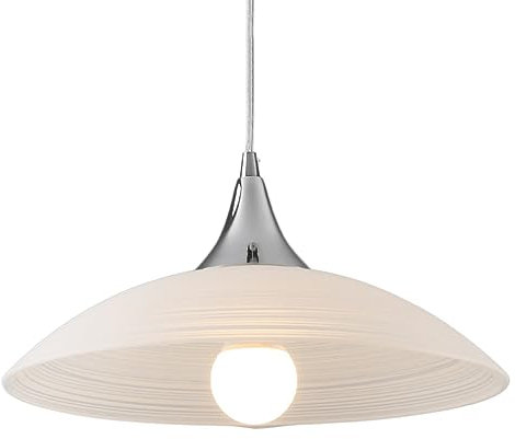 KXKLGWHN Lámpara de pared con pantalla de cristal de paraguas creativo, lámpara de techo de montaje empotrado, lámpara colgante individual con base E27, lámpara colgante de hierro forjado de estilo an