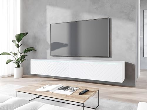 MINIO go for it - Meuble TV Donna Largeur 180 cm Lowboard sans LED