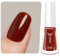 Aieenjor Nagellack braun, 10ml Glänzend Schnelltrocknender Langanhaltender, Dunkelrot Nagellack für DIY Nail Art Maniküre