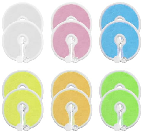 Hsthe Sea 12 Pieces G Tube Pad Holders Reusable Feeding Tube Supplies for Feeding Support Abdomen Button Cover Breastfeeding Nursing