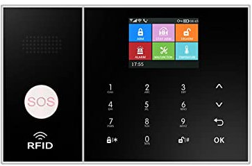 Système de sécurité Domestique Système d'alarme de Vie Intelligent for la Maison GSM hôte d'alarme de sécurité avec Porte et capteur de Mouvement Tuya App Control Work(L)
